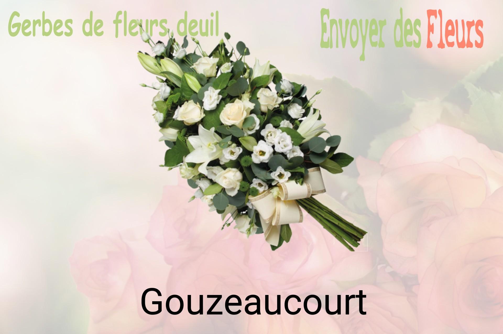 Gerbe de fleurs de deuil livrée à Gouzeaucourt